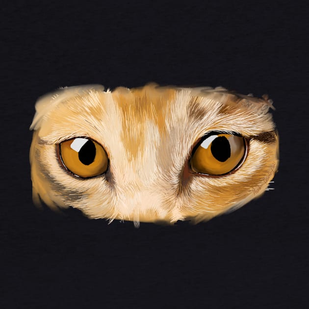 Cat Eyes Painting by AlondraHanley